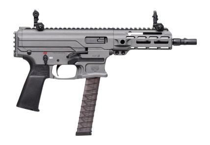 Panzer Arms PAARP9PCCTG ARP9 9mm Luger 33+1 6.50″ Black Barrel, Tactical Gray Aluminum Receiver with Picatinny Rail, Rear Picatinny Rail, Black Polymer Grip, Ambidextrous
