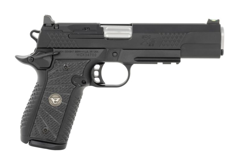 Wilson Combat 2EDCXLPR9AOR EDC X9 2.0 9mm Luger 15+1 5″ Stainless Fluted Barrel, Black Armor-Tuff Optic Ready Slide, Aluminum Frame, Black G10 Grip, Ambidextrous Safety