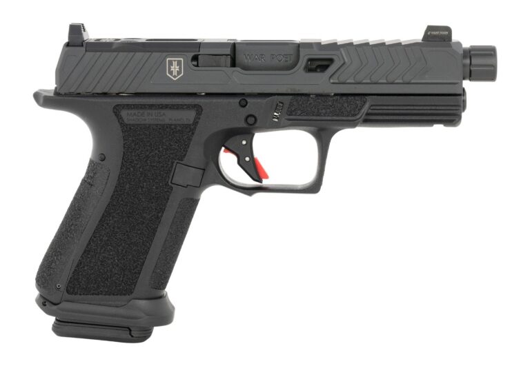 Shadow Systems SS-1075-B MR920 War Poet 9mm Luger 15+1, 5″ Black Nitride Match Grade/Spiral Fluted/Threaded Barrel & Optic Cut/Serrated/Window Cut Stainless Steel Slide, Polymer Frame with Beavertail & P Shadow Systems SS-1075-B MR920 War Poet 9mm Luger 15+1, 5″ Black Nitride Match Grade/Spiral Fluted/Threaded Barrel & Optic Cut/Serrated/Window Cut Stainless Steel Slide, Polymer Frame with Beavertail & P