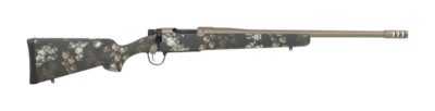 Christensen Arms 8010138900 Mesa FFT 22 Creedmoor 4+1 20″ Smoked Bronze Cerakote Threaded Barrel, Drilled & Tapped Receiver, Carbon with Green & Tan Accents Sporter FFT Carbon Fiber Stock, Right Hand
