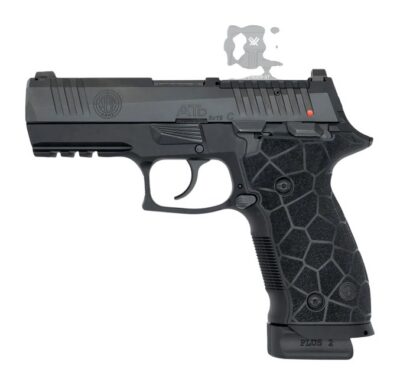 Langdon Tactical Tech ATDCCTJ Steyr ATD Comp Compact 9mm Luger 20+1 4″ Black Barrel, Black Nitride Steel Optic Ready Slide, Black Anodized Aluminum Frame with Picatinny Rail, Textured Grip, Ambidextrous