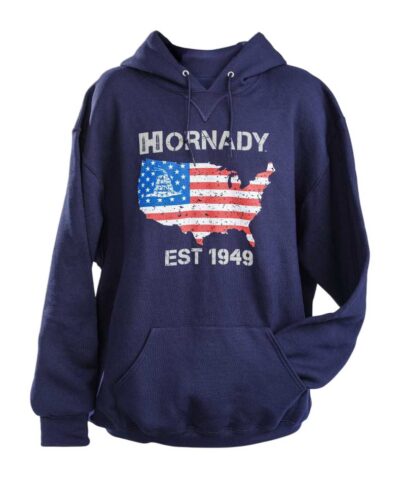 Hornady 99613S USA Heritage Hoodie Navy Sm