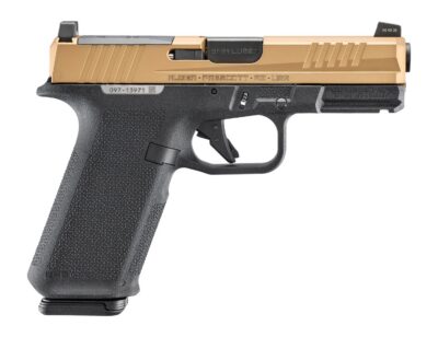 Ruger 19498 RXM 9mm Luger 17+1 4″ Black FNC Nitride Barrel, Copper PVD Alloy Steel Optic Ready Slide, Black Polymer Frame w/Accessory Rail, Magpul EHG Grip, RMR/RMSc/DPP Footprint