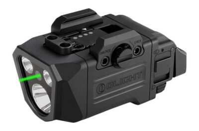 Olightstore USA Inc PLXGL PLX GL Black Aluminum 1200 Lumens White Green Laser 260 Meters Beam Rail Clamp Mount