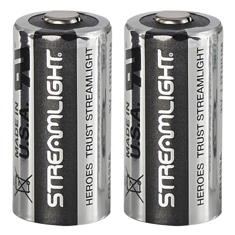 Streamlight 85175 CR123A Lithium Batteries Silver/Black 3 Volts (2) Single Pack Streamlight 85175 CR123A Lithium Batteries Silver/Black 3 Volts (2) Single Pack