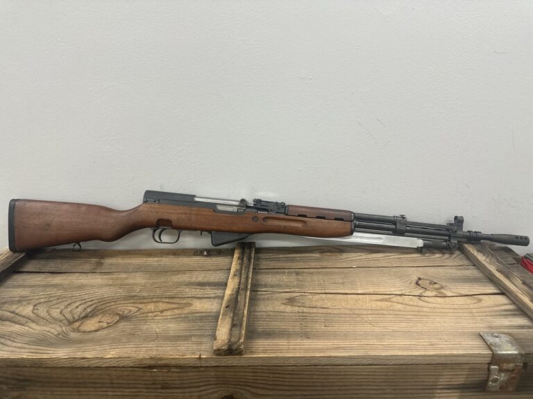 Yugoslavian SKS, M59/66, 7.62x39mm, 10-Round Fixed Magazine, 22″ Barrel, Wood Stock, Folding Bayonet, Front Ladder Sight