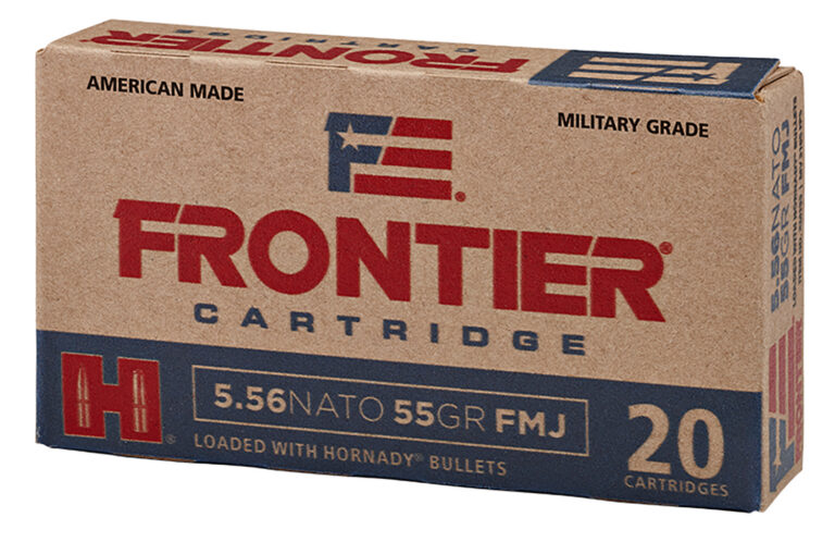 Frontier Cartridge FR260 Military Grade Centerfire Rifle 5.56x45mmNATO 62gr Full Metal Jacket 20 per Box/25 Case Frontier Cartridge FR260 Military Grade Centerfire Rifle 5.56x45mmNATO 62gr Full Metal Jacket 20 per Box/25 Case