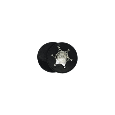Circle Badge Holder, Hook and Loop Closure