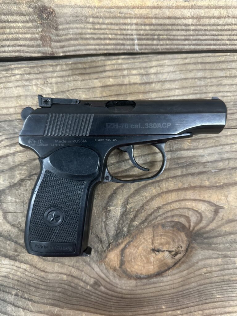 Izhmash IZH-70 Makarov, .380 ACP, Semi-Automatic Pistol, 3.75″ Barrel, Blowback Action, Steel Frame, Fixed Barrel, Manual Safety, 5 Magazines, No Original Box Izhmash IZH-70 Makarov, .380 ACP, Semi-Automatic Pistol, 3.75″ Barrel, Blowback Action, Steel Frame, Fixed Barrel, Manual Safety, 5 Magazines, No Original Box
