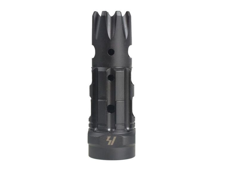 Strike Industries TCCOMP223 Triple Crown Comp Black Steel with 1/2″-28 Tpi Threads, 2.63″ OAL & 0.85″ Diameter for 223 Rem, 5.56x45mm NATO AR-Platform Strike Industries TCCOMP223 Triple Crown Comp Black Steel with 1/2″-28 Tpi Threads, 2.63″ OAL & 0.85″ Diameter for 223 Rem, 5.56x45mm NATO AR-Platform