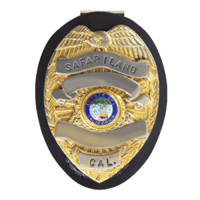 Model 7350-03 Badge Holder Teardrop, Clip-On