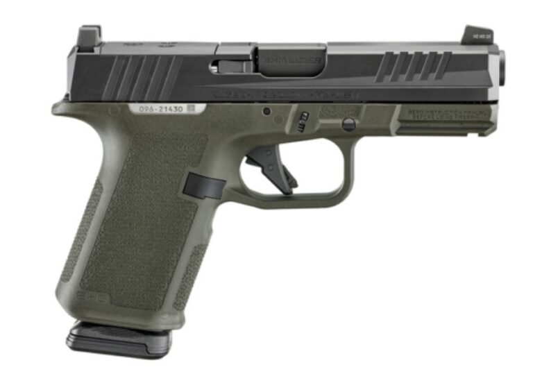 Ruger Rxm 9MM 4IN Barrel 15-Round OD Green Magpul Grip Tritium Front Sight Two GL9 Pmags 19427