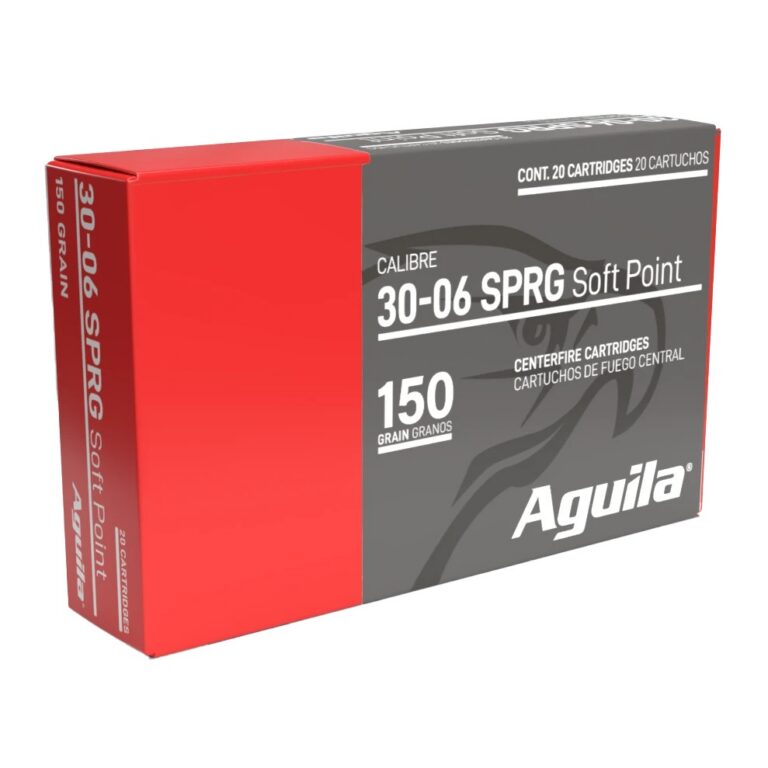 Aguila Ammunition 30-06 Springfield Rifle Ammo – 150 Grain | Soft Point | 200-Round Case Aguila Ammunition 30-06 Springfield Rifle Ammo – 150 Grain | Soft Point | 200-Round Case