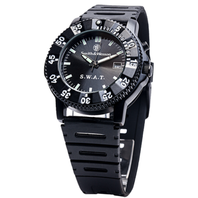 Smith & Wesson SWAT Watch with Rubber Wristband
