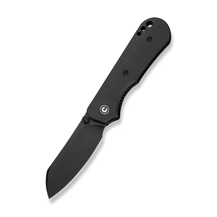 CIVIVI Crabby Thumb Stud Knife Black Canvas Micarta Handle CIVIVI Crabby Thumb Stud Knife Black Canvas Micarta Handle