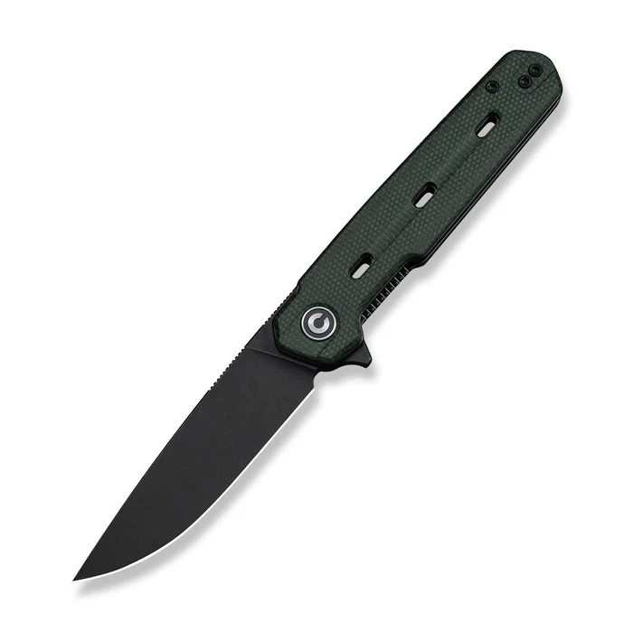 Navo Flipper Knife Green Canvas Micarta Handle (3.25 Black Stonewashed Nitro-V Blade) Navo Flipper Knife Green Canvas Micarta Handle (3.25 Black Stonewashed Nitro-V Blade)