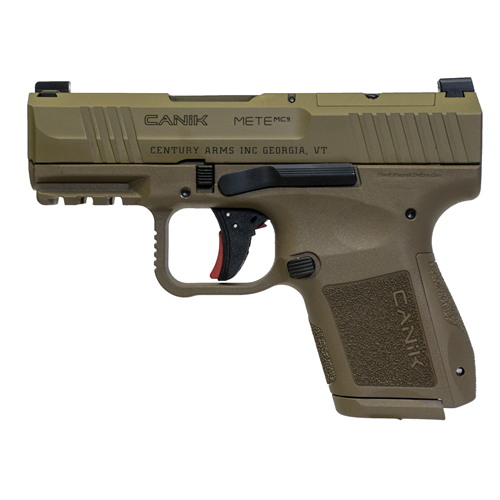 Canik HG7651CADN METE MC9 *CA Compliant Micro-Compact Frame 9mm Luger 10+1 3.18″ Steel Barrel, Flat Dark Earth Cerakote Optic Ready/Serrated Steel Canik HG7651CADN METE MC9 *CA Compliant Micro-Compact Frame 9mm Luger 10+1 3.18″ Steel Barrel, Flat Dark Earth Cerakote Optic Ready/Serrated Steel