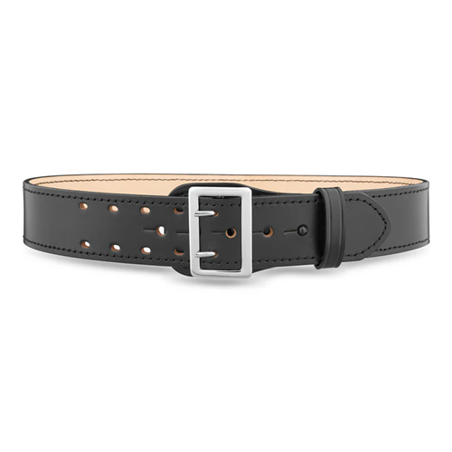 2-1/4 Plain Leather Sam Browne 2-Row Stitch Duty Belt with Nickel Buckle 2-1/4 Plain Leather Sam Browne 2-Row Stitch Duty Belt with Nickel Buckle