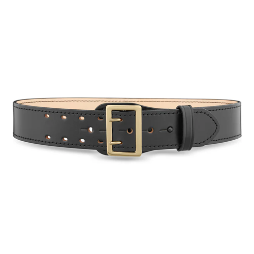 2-1/4 Plain Leather Sam Browne 2-Row Stitch Duty Belt with Gold Buckle 2-1/4 Plain Leather Sam Browne 2-Row Stitch Duty Belt with Gold Buckle