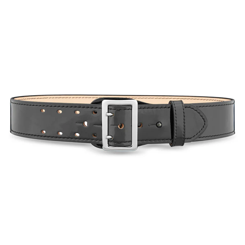2-1/4 High-Gloss Leather Sam Browne 2-Row Stitch Duty Belt with Nickel Buckle 2-1/4 High-Gloss Leather Sam Browne 2-Row Stitch Duty Belt with Nickel Buckle
