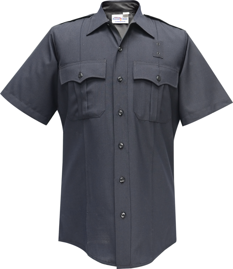 Justice Short Sleeve Shirt with Traditional Collar – LAPD Navy Justice Short Sleeve Shirt with Traditional Collar – LAPD Navy