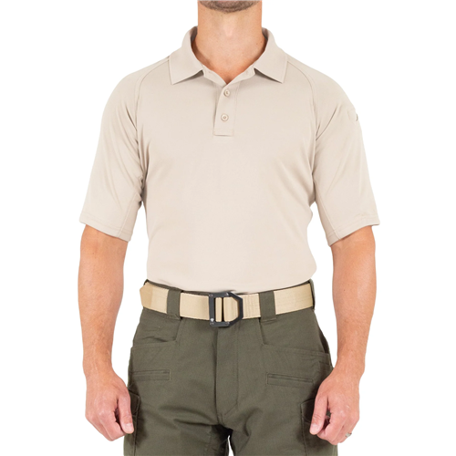 First Tactical Men’s Performance SS Polo – Khaki, M-Large