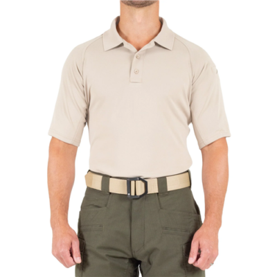 First Tactical Men’s Performance SS Polo – Khaki, M-XL