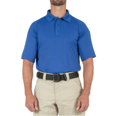 First Tactical Men’s Performance SS Polo – Academy Blue, M-Large