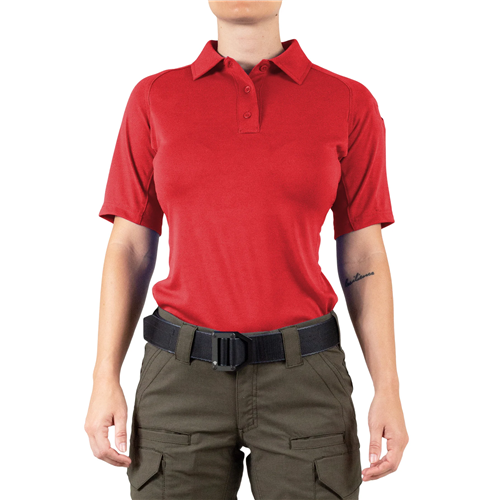 First Tactical Women’s Performance SS Polo – Red, W-XS First Tactical Women’s Performance SS Polo – Red, W-XS