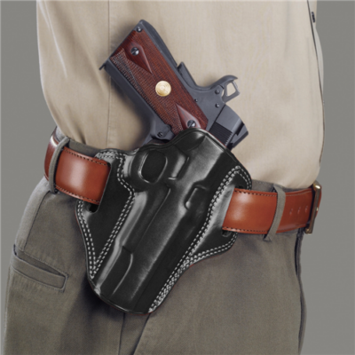 Galco CM822B Combat Master  OWB Black Leather Belt Slide Fits Sig P320 Compact Fits Sig P320X Compact Fits Sig M18 Right Hand