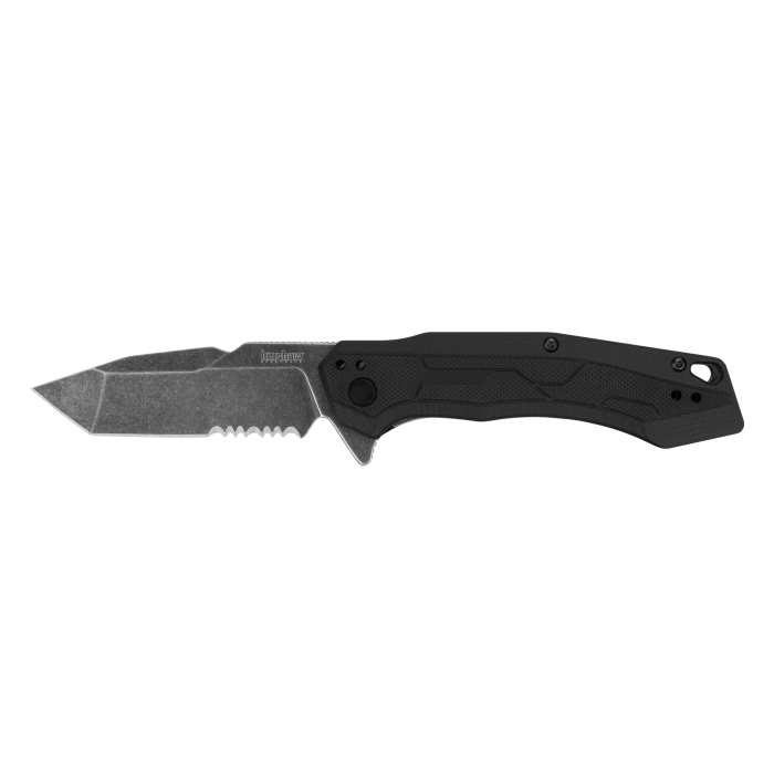 Kershaw Analyst Tanto Assisted Opening Knife Black FRN (3.25″ BW Serr)