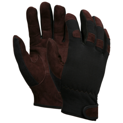 Multi-Task Brown Economy Leather Glove