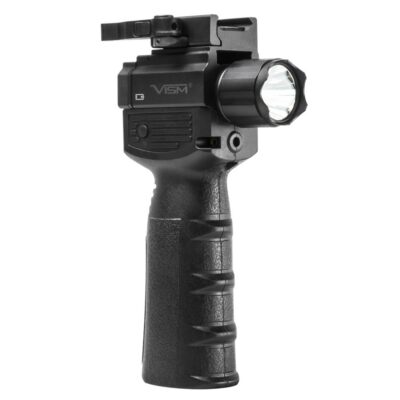 VISM by NcSTAR QR VERTICAL GRIP/BUILT in LED FLASHLIGHT & Green LASER/GEN II