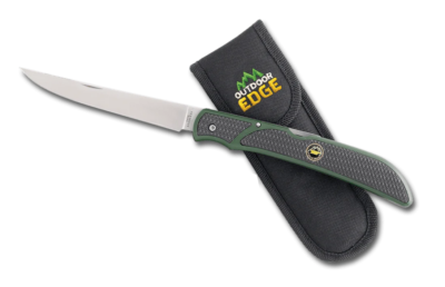 Outdoor Edge Fish & Bone Green and Black Folding Fillet Knife