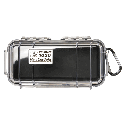 Pelican Waterproof 1030 Micro Case Black/Clear