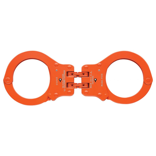 Peerless Model 850O Hinged Handcuffs – Orange Finish