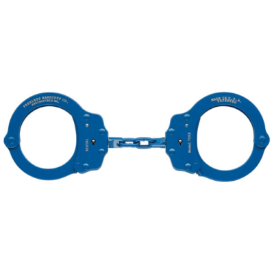 Peerless 750C Chain-Link Handcuffs – Blue