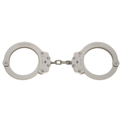 Model 702C Oversize Chain Link Handcuff – Nickel Finish