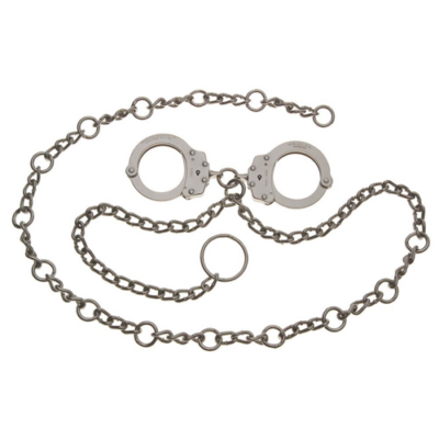 Model 7003C 54” Waist Chain with Handcuffs at Navel