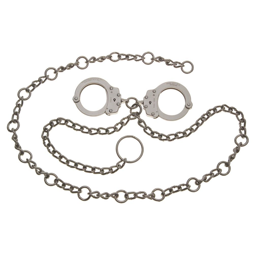 Model 7003C 54” Waist Chain with Handcuffs at Navel Model 7003C 54” Waist Chain with Handcuffs at Navel