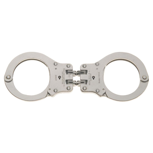 Peerless Model 801C Hinged Handcuffs – Nickel Finish