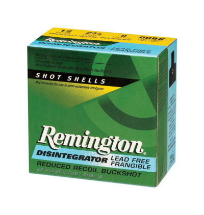Remington Disintegrator 12 Gauge 2 3/4” 00 Buckshot 9 Pellets (MAX DRAM EQ.)