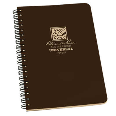 Polydura Side-Spiral Notebook (4.875” x 7”)