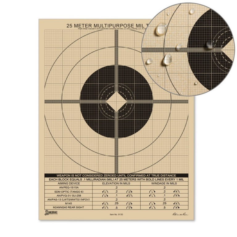 25 Meter MIL Target 25 Meter MIL Target