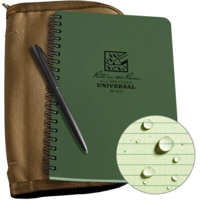 Side Spiral Notebook Kit – Tan Book / Tan Cover