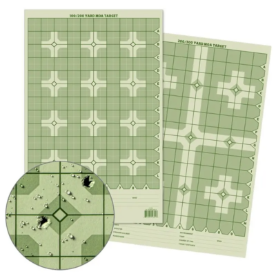 Precision Distance Cross MOA Shooting Target – 11×17