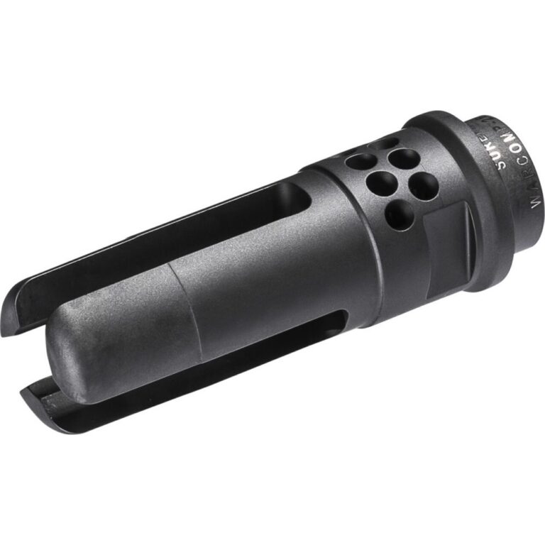 SureFire WARCOMP5561228 Warcomp QD Flash Hider 22 Cal (5.56mm) 1/2″-28 Tpi, Open Tine 3-Prong, Ported Black Stainless Steel for AR/M4-Platform (SOCOM Suppressor Compatible) SureFire WARCOMP5561228 Warcomp QD Flash Hider 22 Cal (5.56mm) 1/2″-28 Tpi, Open Tine 3-Prong, Ported Black Stainless Steel for AR/M4-Platform (SOCOM Suppressor Compatible)