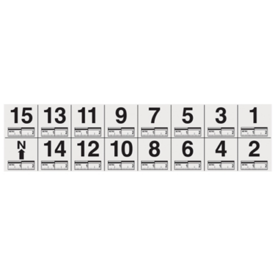 Photo Measure and Identifier Numbers with 0-2cm Scale