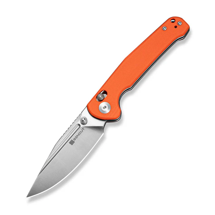 Glenspar Thumb Stud & Crossbar Lock Knife Orange G10 Handle (3.45 Satin Finished 9Cr18MoV Blade) Glenspar Thumb Stud & Crossbar Lock Knife Orange G10 Handle (3.45 Satin Finished 9Cr18MoV Blade)