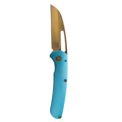 Sog Escape Fl 3” Blade Blister Pack Blue + Gold
